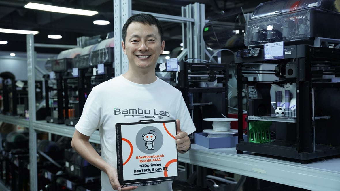 Featured image of Mark Your Calendars: Reddit AMA with Bambu Lab CEO Set for December 15