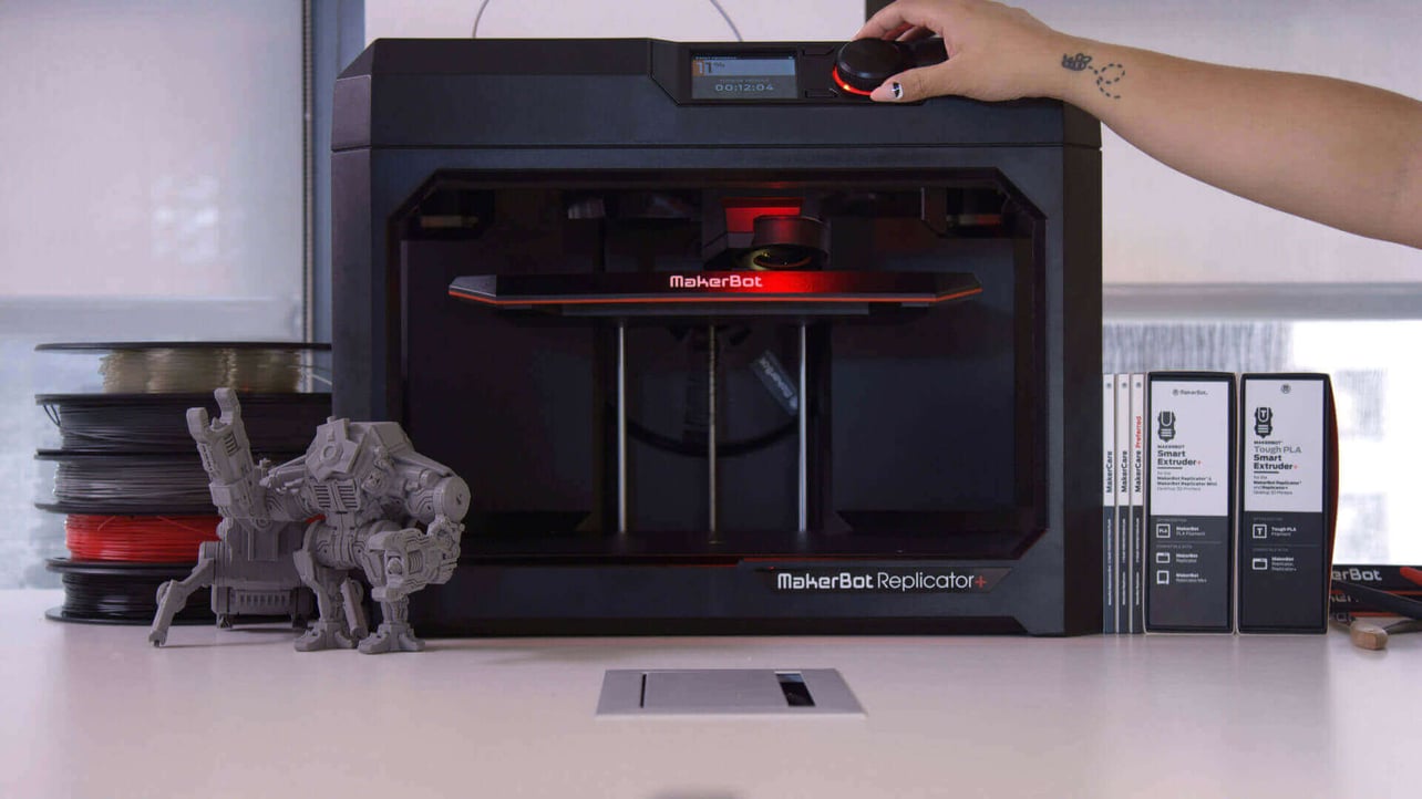 Featured image of Brand New MakerBot Replicator+ is Faster, Bigger, Quieter