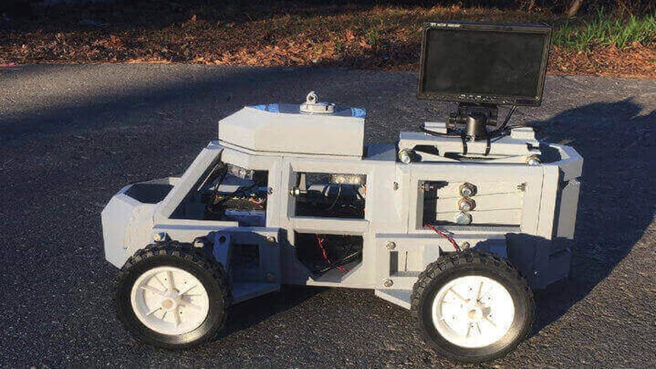 Featured image of 3D Printed “Sentinel” Robot Keeps Police and Civilians Safe in Traffic Stops