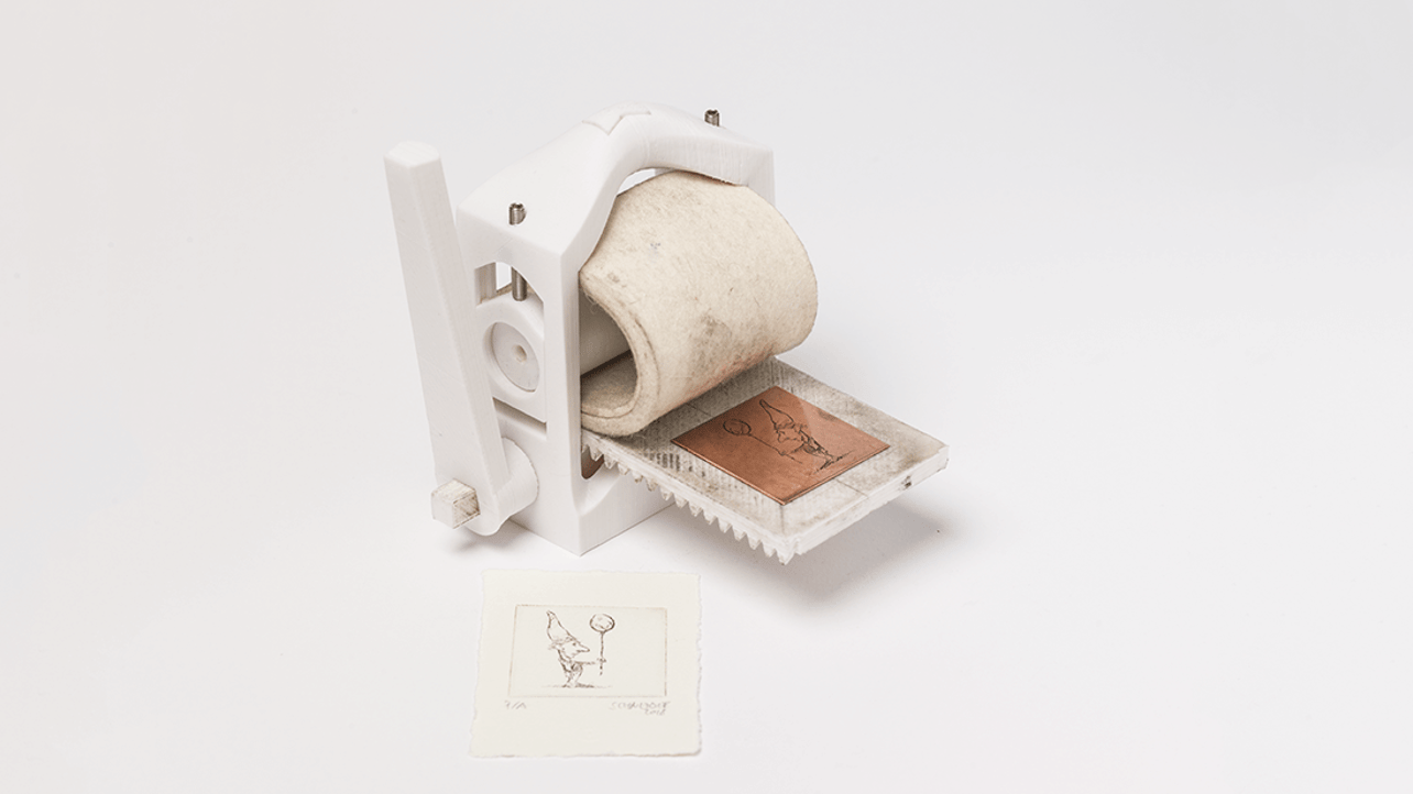 Featured image of The World’s First 3D Printed Printmaking Press Is Now Free to Download