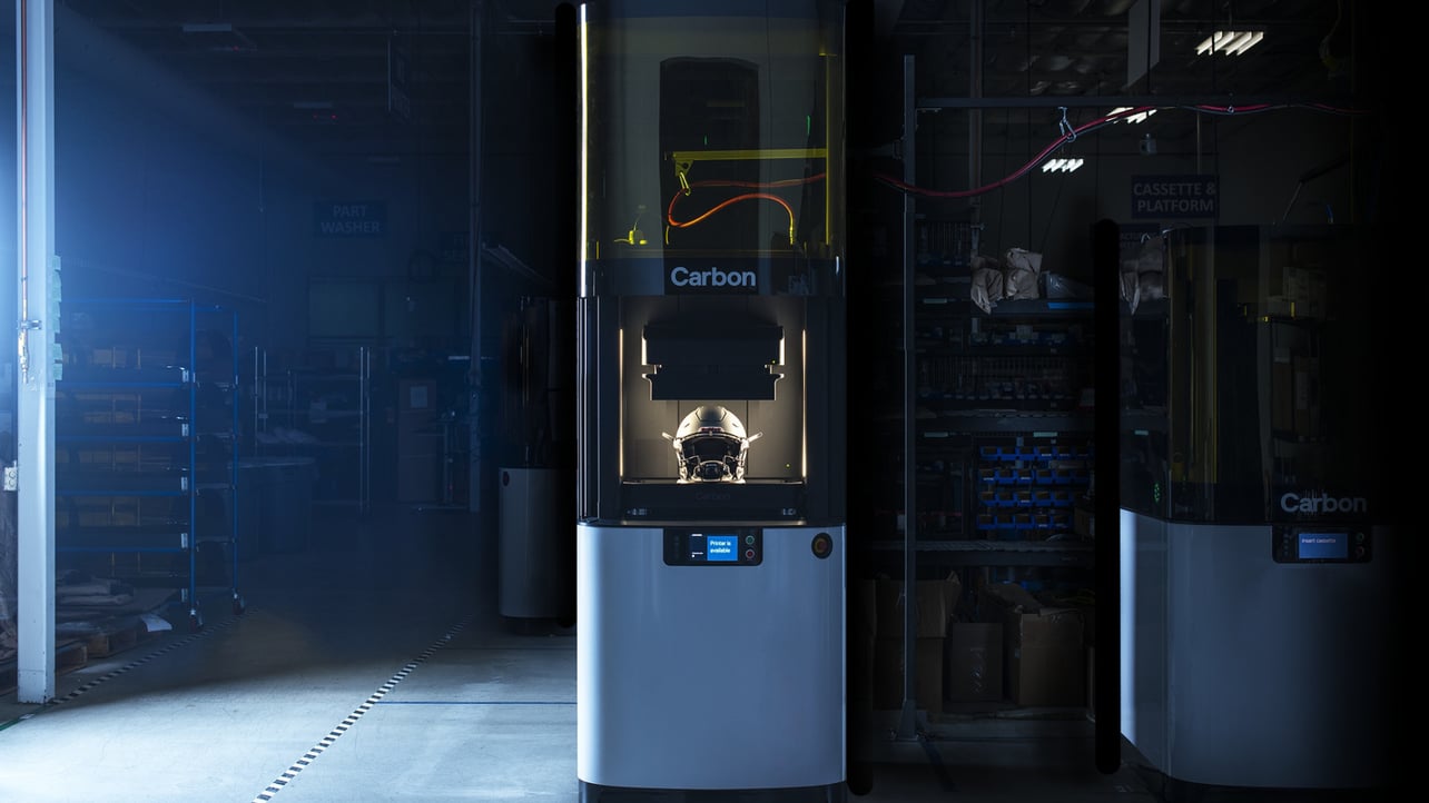 Featured image of Carbon Unveils Large-Format L1 3D Printer, Partners with Riddell to Improve Football Helmet Safety