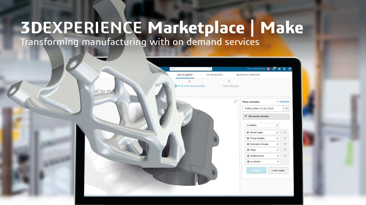 Featured image of Leverage the Power of a Factory On-Demand with 3DEXPERIENCE Marketplace Make