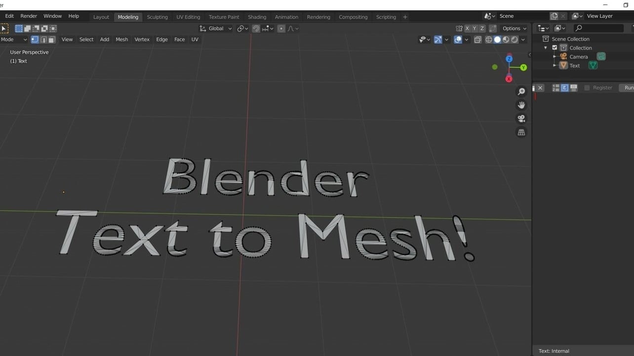 Featured image of Blender: Text to Mesh – Simply Explained