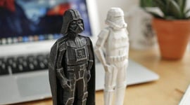 Featured image of Funky Darth Vader and Stormtrooper Models for 3D Printing Day