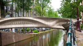 Featured image of MX3D’s 3D Printed Steel Bridge Becomes “Living Laboratory” with Sensor Network