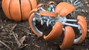 Featured image of [Project] 3D Print a Creepy-Crawling Halloween Pumpkin Spider Transformer