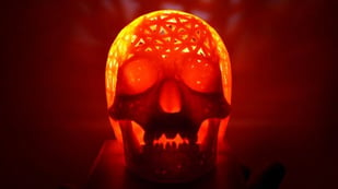 Featured image of [Project] Make Your House Haunted with a 3D Printed Halloween Skull Lamp