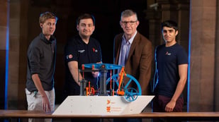 Featured image of University of Glasgow Students 3D Print 800-Parts Steam Engine Model to Honor James Watt