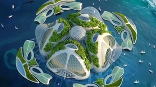 Featured image of Aequorea: Oceanscrapers Built from 3D Printed Garbage