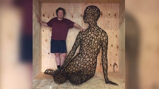 Featured image of Artist Uses 3D Printing to Create Giant Metal Voronoi Sculpture