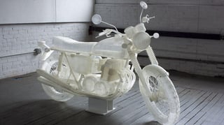 Featured image of Artist 3D Prints Life-Size 1972 Honda CB500 Motorcycle