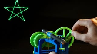 Featured image of [Project] 3D Print Your Own Mechanical Laser Show!