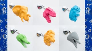 Featured image of Shower with a 3D Printed Dolphin, Dinosaur or Dragon Head from Zooheads