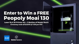 Featured image of Win a Peopoly Moai 130 + 3 Bottles of Resin!