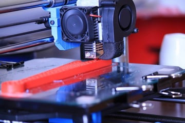 ABS being 3D printed.
