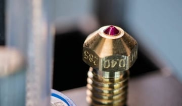 Ruby-tipped nozzles are super durable and can handle basically any material