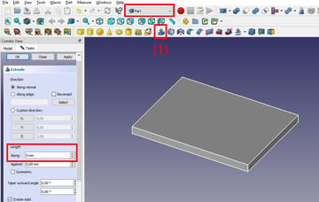 Use extruding to make 2D shapes into 3D volumes