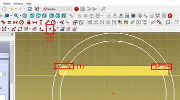 Trimming tool is an effective way to delete excess lines