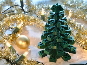 Christmas tree ornament puzzle  3D Printed