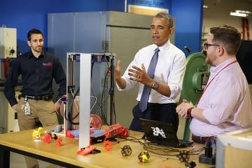 President Barack Obama advocated 3D printing