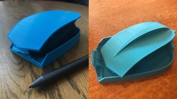 Una prueba impresa en 3D para un estuche de ratón