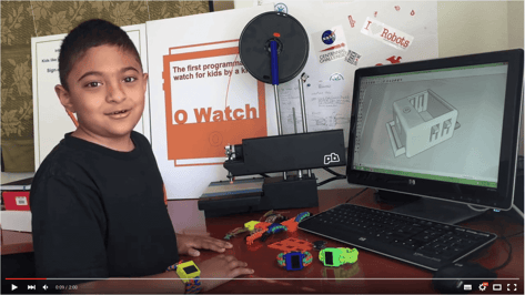 Featured image of 8 Year Old Kid Designs 3D Printed Arduino Smartwatch