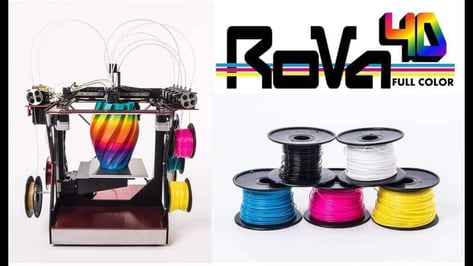 Featured image of RoVa4D Full Colour Blender 3D Printer on Kickstarter