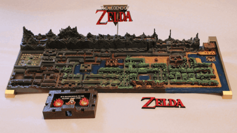 Featured image of This Stunning 3D Printed Zelda Map Was Made in Minecraft