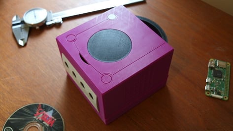 Featured image of Make a GameCube Classic Mini with Raspberry Pi & 3D Printing