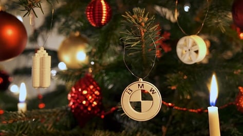 Featured image of Drive Into the Holiday Season With 3D Printable BMW Christmas Ornaments