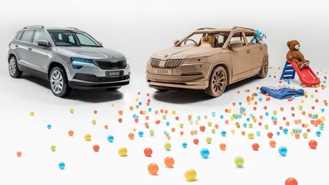 Featured image of Škoda Celebrates New Launch with Laser Cut Cardboard SUV