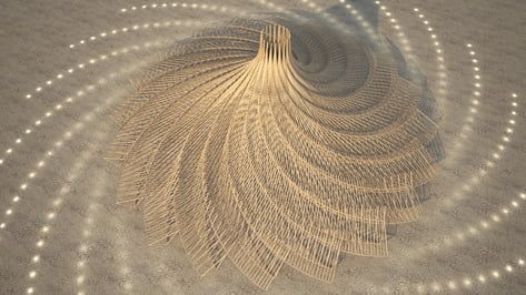 Featured image of Burning Man 2018 Temple to Feature 3D Printed Mandala