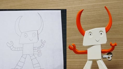 Featured image of Dad Turns his Kid’s Drawing into a 3D Printed Toy