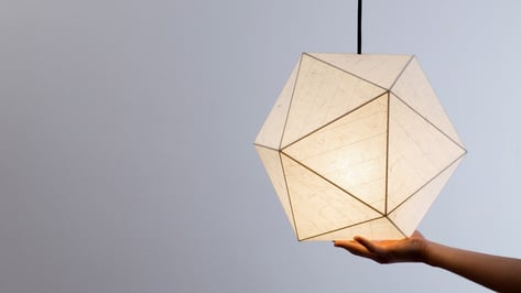 Featured image of Werteloberfell 3D Prints onto Japanese Silk Paper to Create “Panel Light” Structures