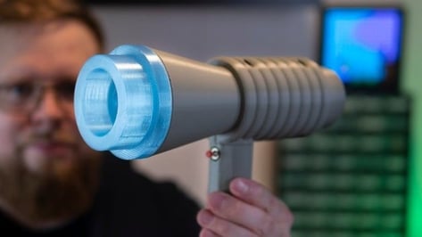 Featured image of [Project] 3D Print a Human-Scale LEGO Space Blaster With Sounds & Lights