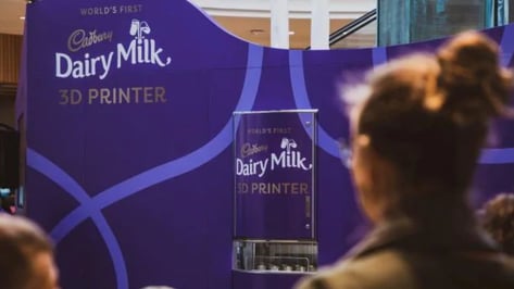 Featured image of Cadbury Celebrates World Chocolate Day with Dairy Milk 3D Printer