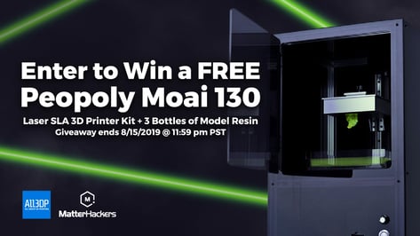 Featured image of Win a Peopoly Moai 130 + 3 Bottles of Resin!