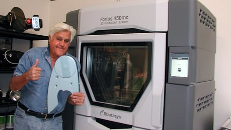 Featured image of Stratasys Partners with Comedian Jay Leno for On-Demand Manufacturing Services