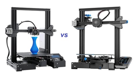 Featured image of Creality Ender 3 V2 vs Ender 3 (Pro): The Differences