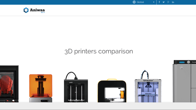 Featured image of Aniwaa Compares Specifications of 850+ 3D Printers
