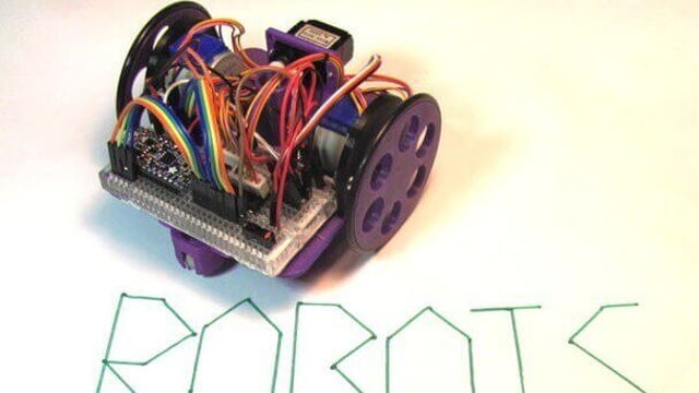 Featured image of Build a Low-Cost, Arduino-Powered Drawing Robot