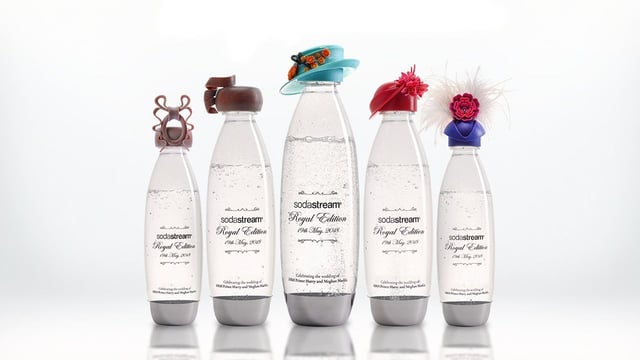 Featured image of SodaStream Creates 3D Printed Bottle Hats for Royal Wedding Charity Auction