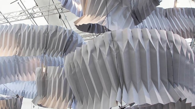 Featured image of This Folded Sculpture Captures the Pollution from the Air