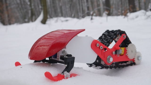 Featured image of [Project] Shred in this 3D Printed Snowmobile