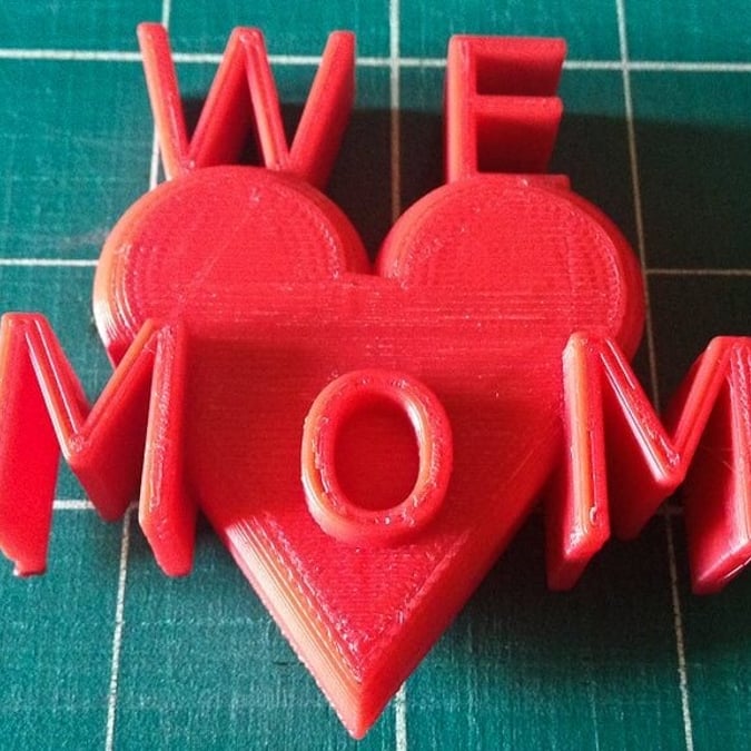 3D Printed Cute Heart Toothbrush HolderMother's Day GiftFree Shipping ! 