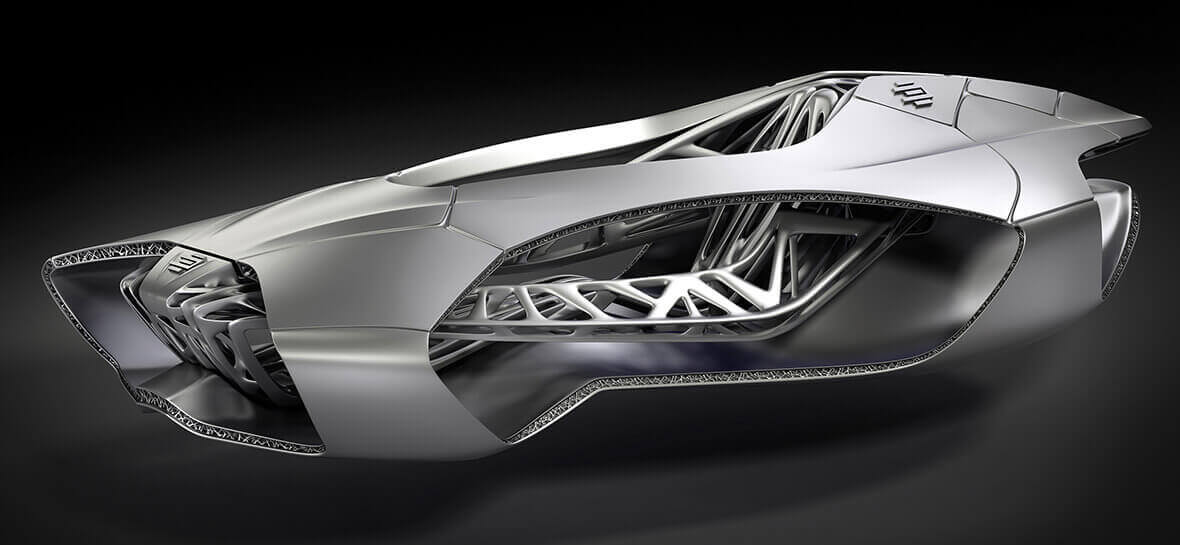 The EDAG Genesis is a concept for a 3D printed car that wraps around the driver