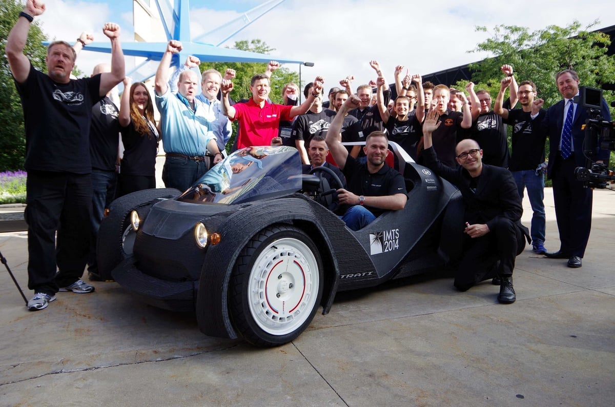 Strati, the first car with a chassis 3D printed as a single piece is multiplying (image: Strati)