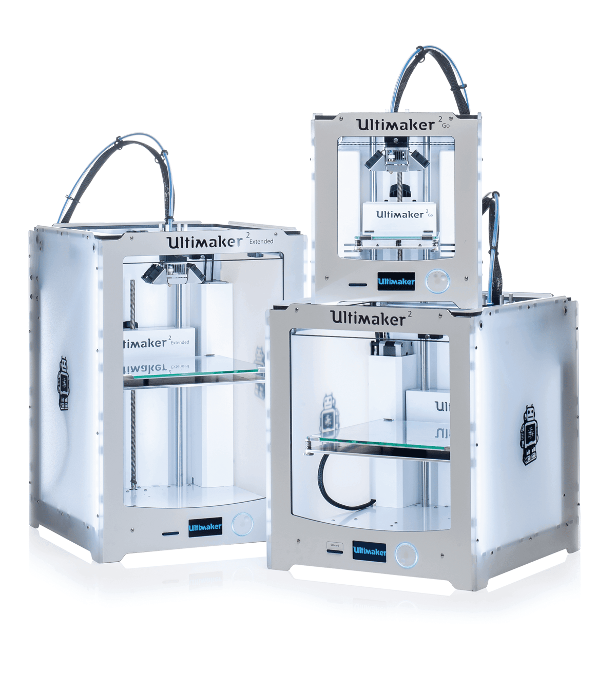 The new family of Ultimaker 3D printers (image: Ultimaker)
