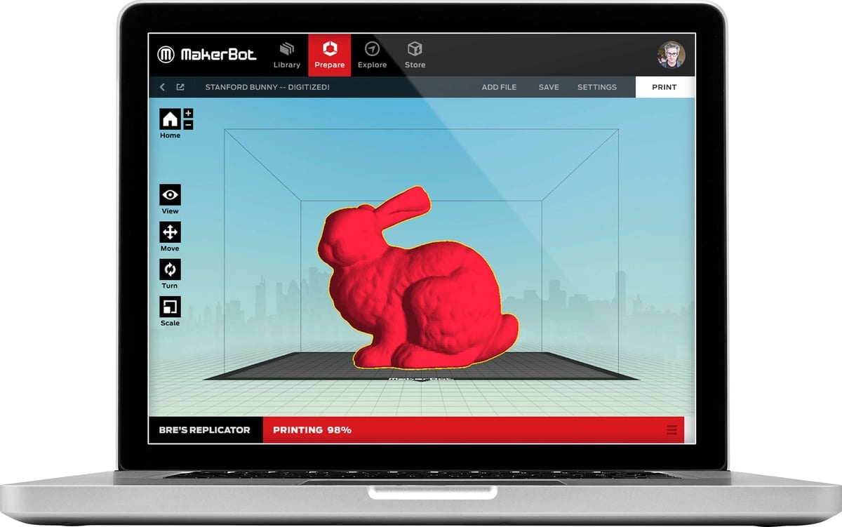 Integration of the online, software and mobile App based ecosystem is an invaluable asset (image: MakerBot)
