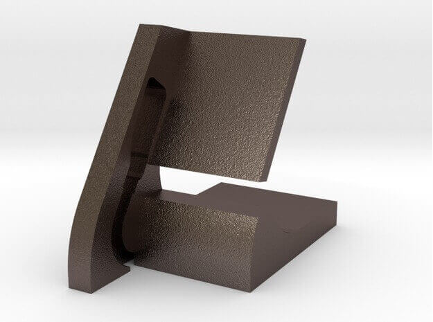 The Pebble Watch Dock in stainless steel (source: Shapeways)